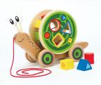 Wooden Walk-Along-Snail Pull Toy