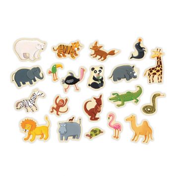 Zoo animal magnets enable imaginative play in children