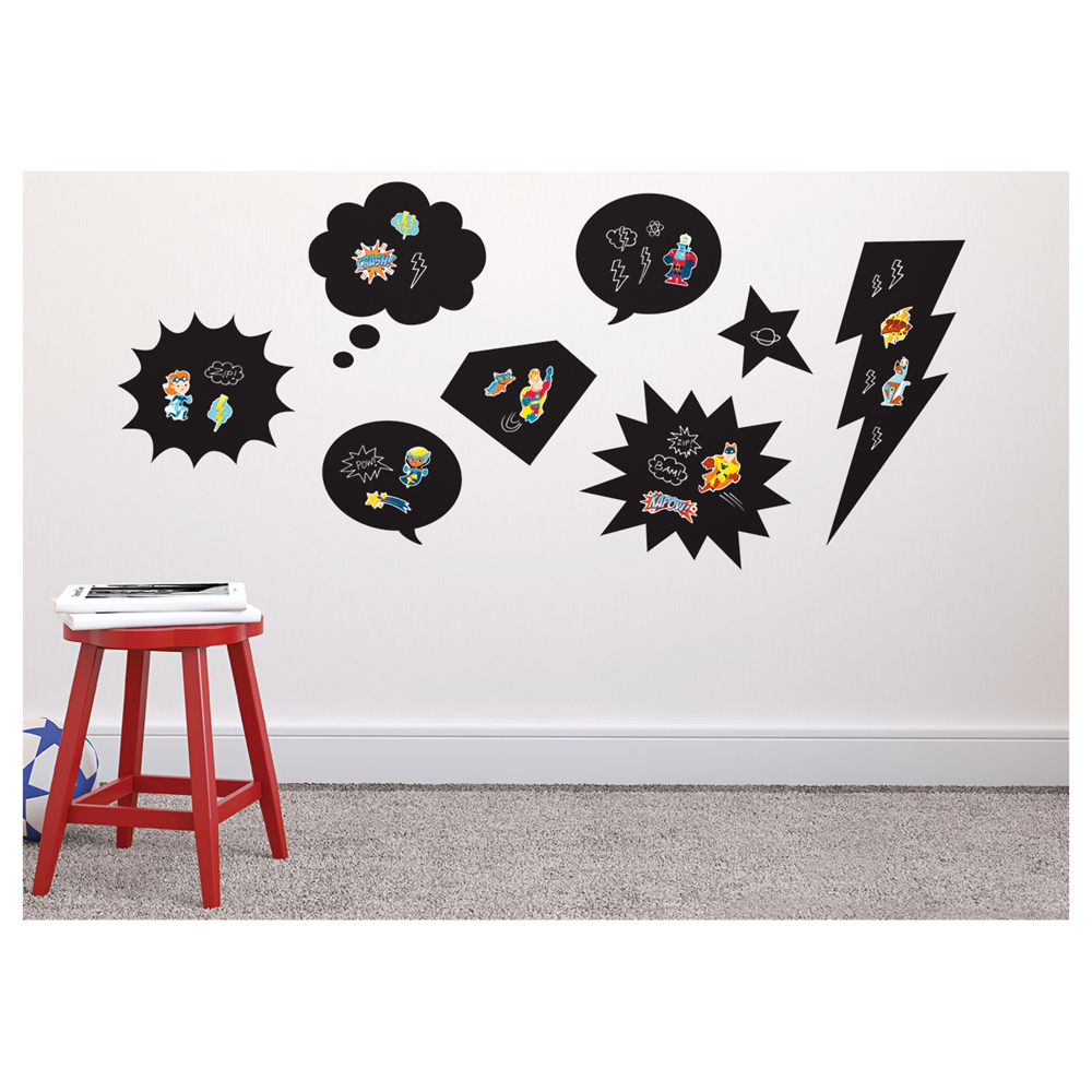 Chalkboard Wall Decals with superhero