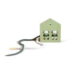 Wooden House Lacing Toy - 12 holes