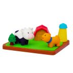 On the Farm - 8-pc Japanese Puzzle Eraser Set