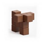 3D Magnetic Pixel Art Set - Brown - 16 pcs