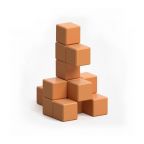 3D Magnetic Pixel Art Set - Light Brown - 16 pcs