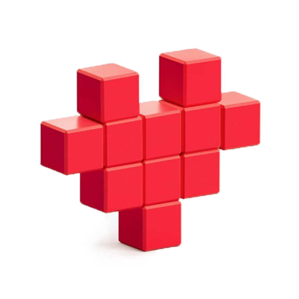50 pc set of 3D magnetic pixel art cubes