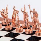Luxury Copper Chess Set - Greek Mythology