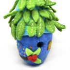Felt Bird House with Leaf Roof