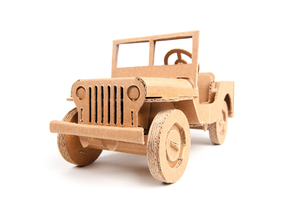 cardboard car toy