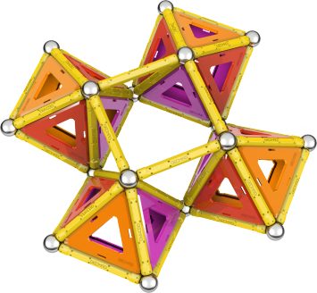 Geomag Panels 114 Pcs Jeu À Aimant Néodyme 114 Pièce(s) Orange