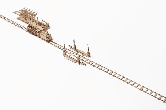 Kisangel Pont Levant En Bois – Compatible Circuits De Train – Jouet DIY Chemin De Fer Pour Enfants