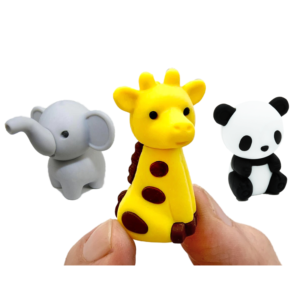 Japanese Zoo Animal Puzzle Erasers