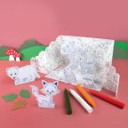 Color-in Pop-up Woodland Scene