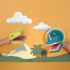 Paper Puppet Construction Kit - Dinosaurs