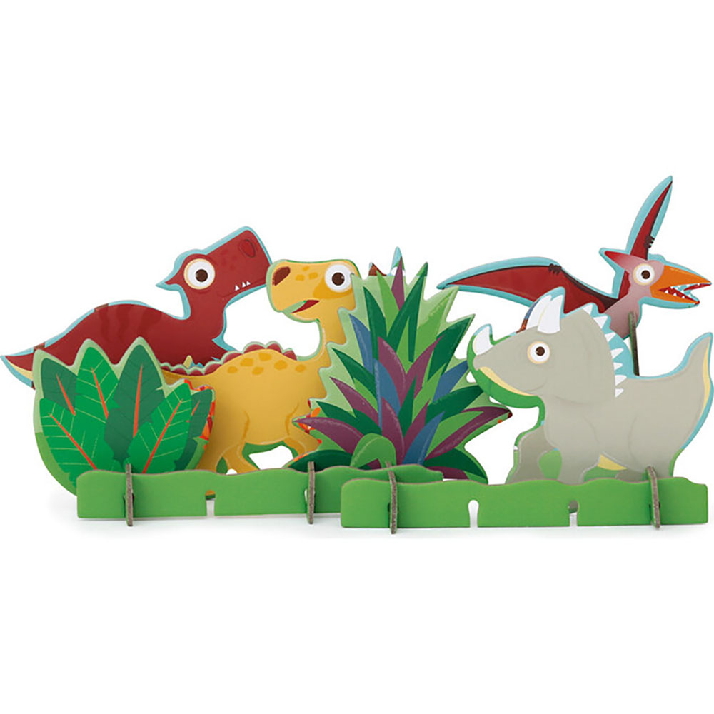 36pc Dinosaur Puzzle & 12pc Play Set