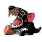 Tasmanian Devil Eugy - Cardboard Puzzle