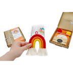 Small Macrame Rainbow Craft Kit - Red, Yellow, and Orange