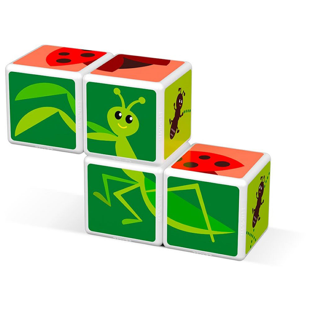 Magnetic insect puzzle cubes