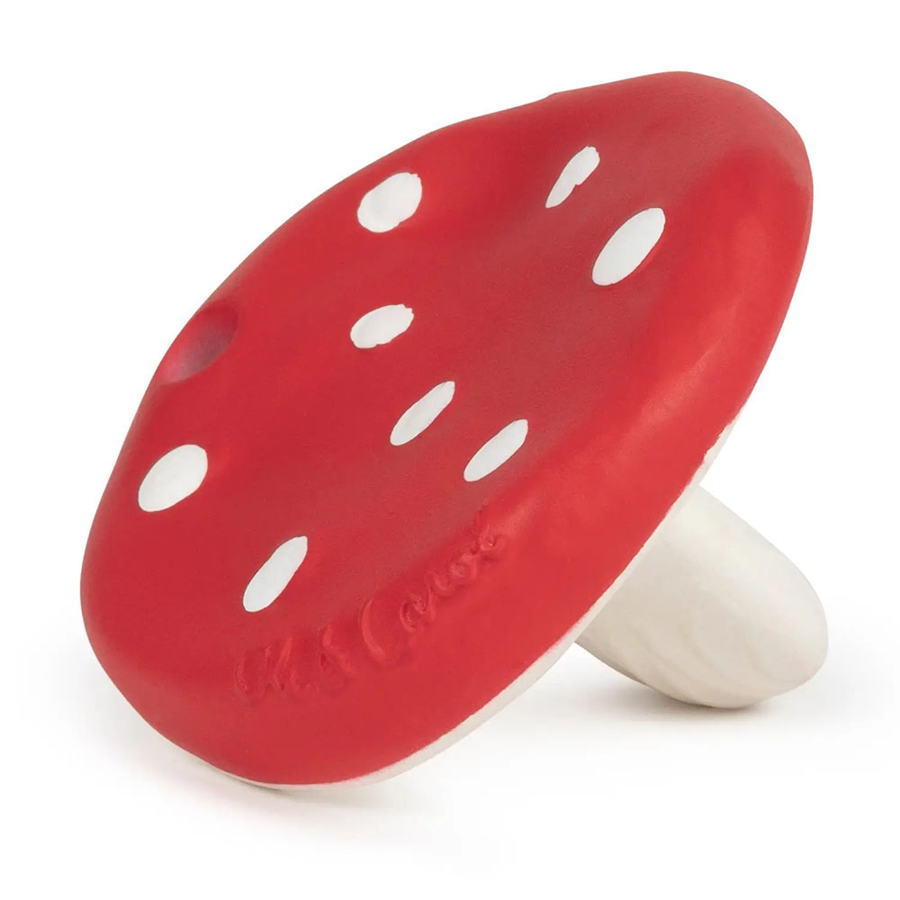 Mushroom Teether made from Natural Rubber