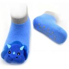 Rattle Socks - Blue Triceratops