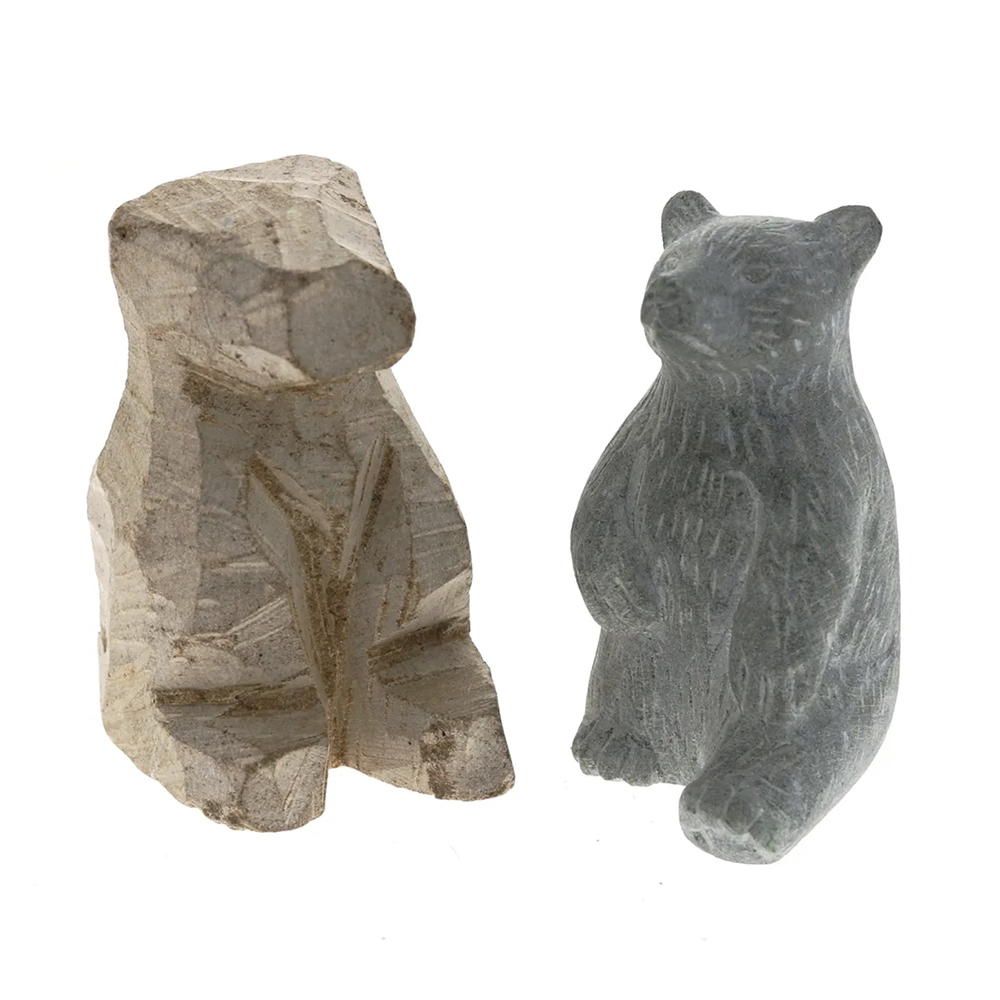 Carve your own soapstone bear