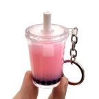 Boba Keychain - Pink