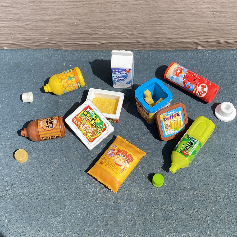 Japanese Snack Foods Puzzle Erasers
