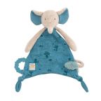 Elephant Lovey with Pacifier Holder