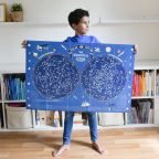 Glow-in-the-Dark Star Map Poster- Sticker Activity