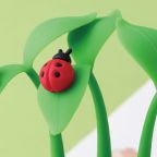 Bugs on Leaves Wiggle Gel Pen - Ladybug