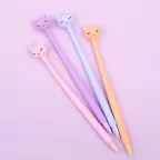 Pastel Cute Cat Gel Pens - Orange