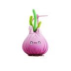 Purple Onion Plush Charm