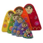 Nesting Felt Rainbow Babushkas