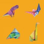 Easy Dinosaur Origami Kit - 24 pieces