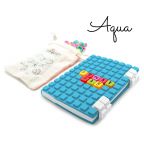 Mini Journal & Clip-on Cubes Color:Aqua