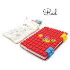Mini Journal & Clip-on Cubes Color:Red