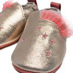Dainty French Leather Slippers - Rose Gold