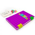 Large Journal with Clip-on Cubes: Purple