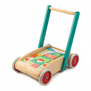 wooden walker and blocks