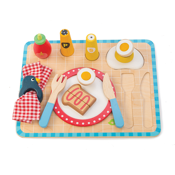 Wooden breakfast tray