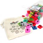 100 Extra Glitter Alphabet Cubes