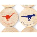 Wooden Dinosaur Match Game