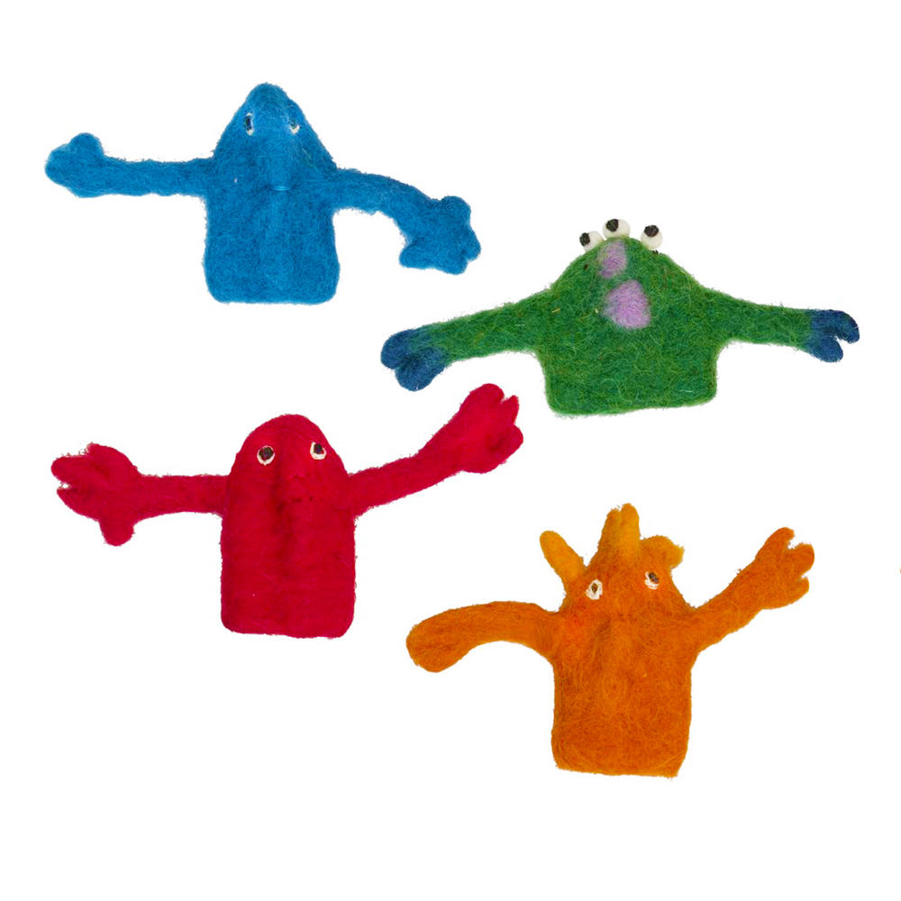 monster finger puppets