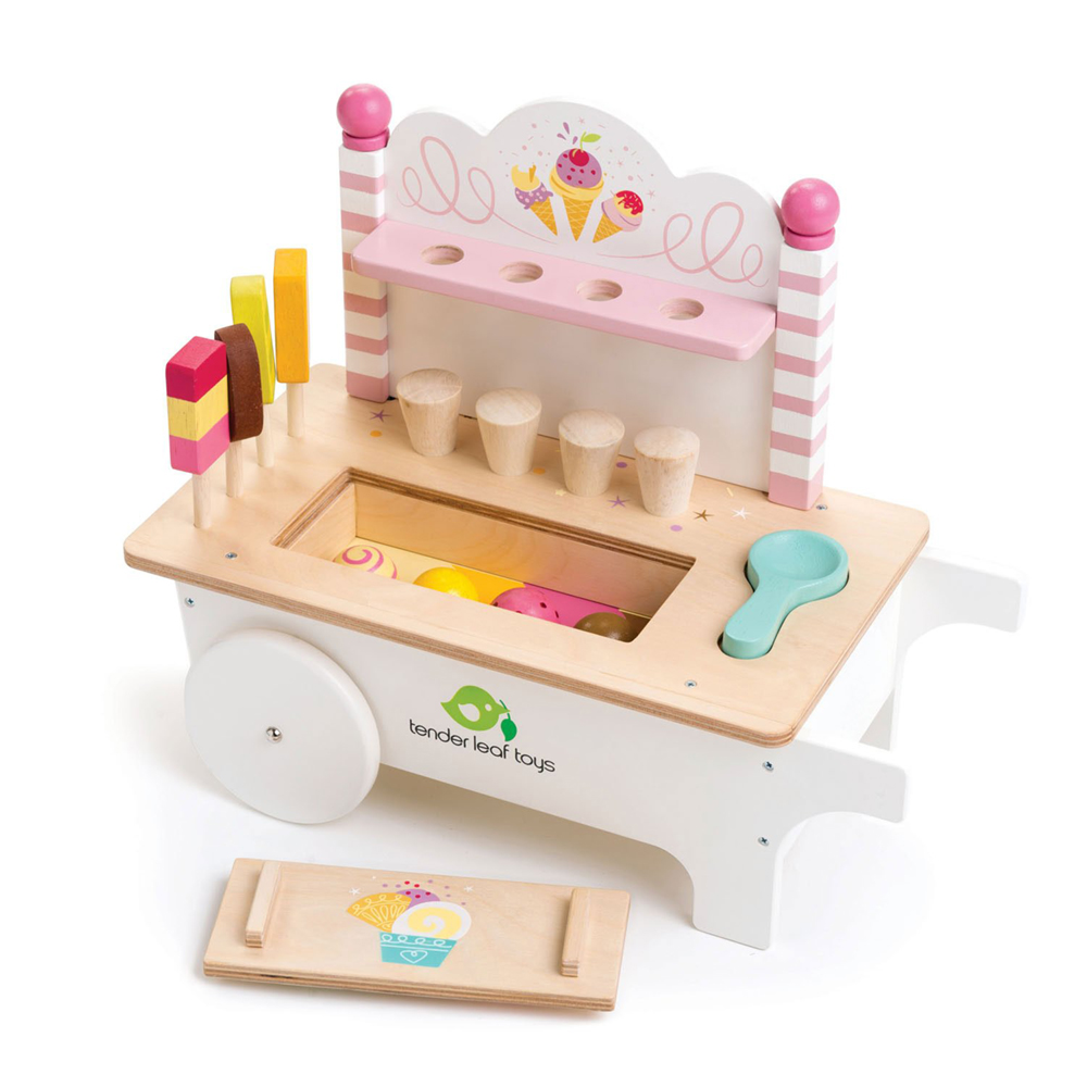 wooden ice cream cart argos